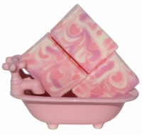 Love Spell Type Handmade Soap Pink Romantic Flowers